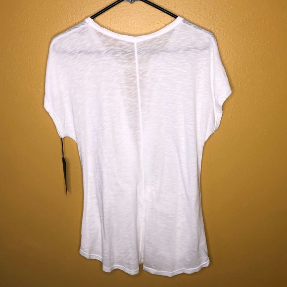 The Refinery White Criss Cross Shirt, M, NWT - Picture 2 of 5